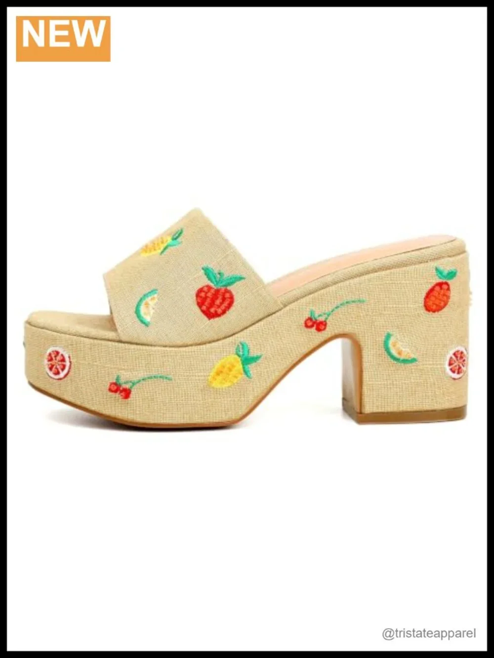 Women's Raffia Espadrille Platform Mule Sandals, Open Toe Chunky Block Heel,